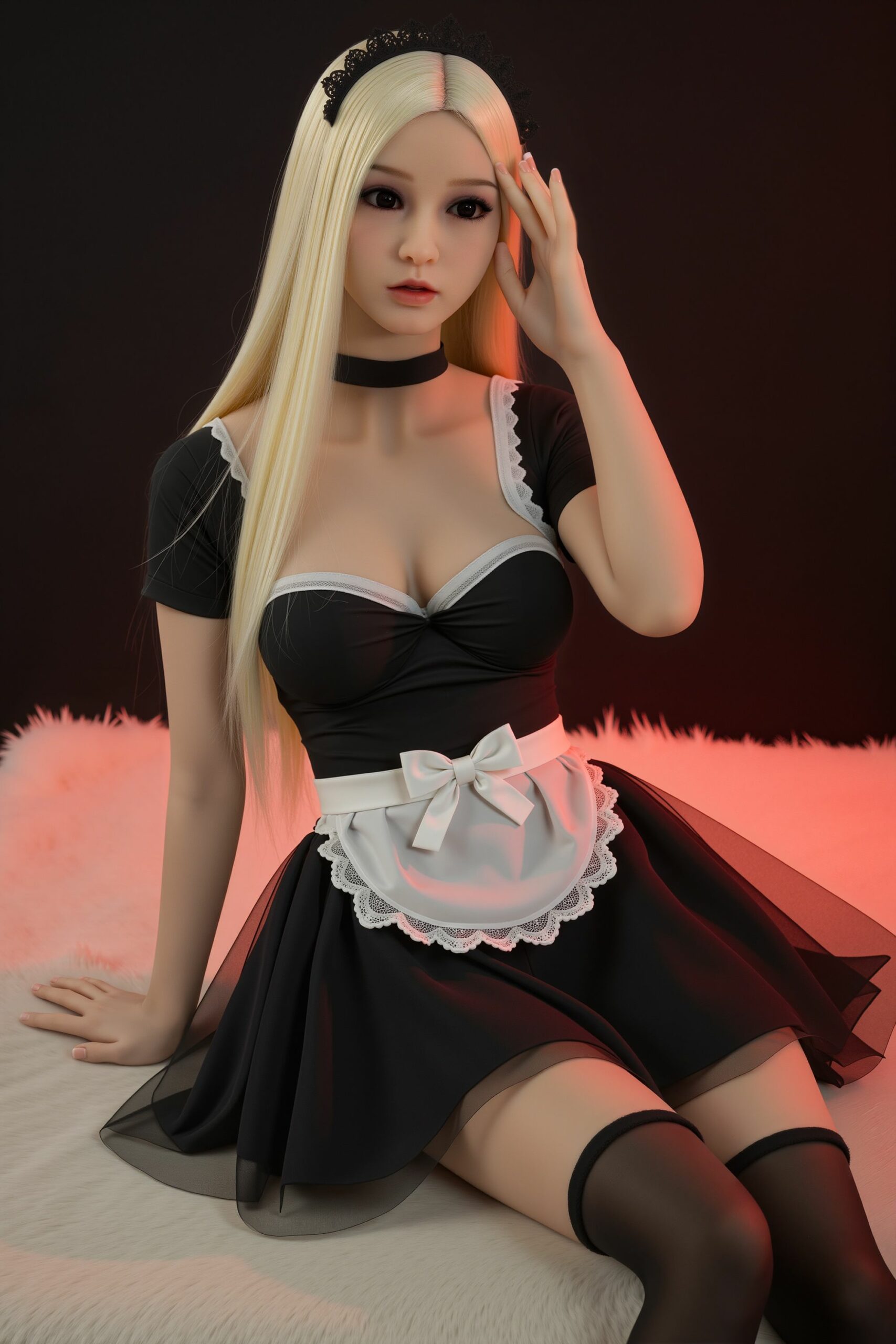 1900056771663462402.jpg Cartwright AI Blonde Small Breast Cute Maid Sex Doll - Image 1