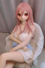 Zurie – Pink Hair Anime Sex Doll With PVC Head - Image 5