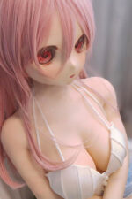 Zurie – Pink Hair Anime Sex Doll With PVC Head - Image 4