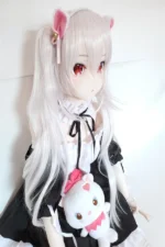 Samantha   Silver Hair Cute Anime Plush Sex Doll - Image 2