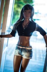 Kiara   Bony Black Skin Realistic Real Doll with Metal Skeleton