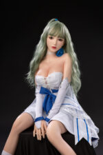 Fealty   Green Hair Lifelike Silicone Head Sex Doll - Image 4