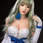 Fealty   Green Hair Lifelike Silicone Head Sex Doll