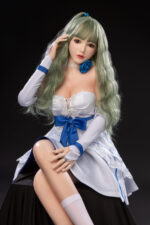 Fealty   Green Hair Lifelike Silicone Head Sex Doll - Image 2